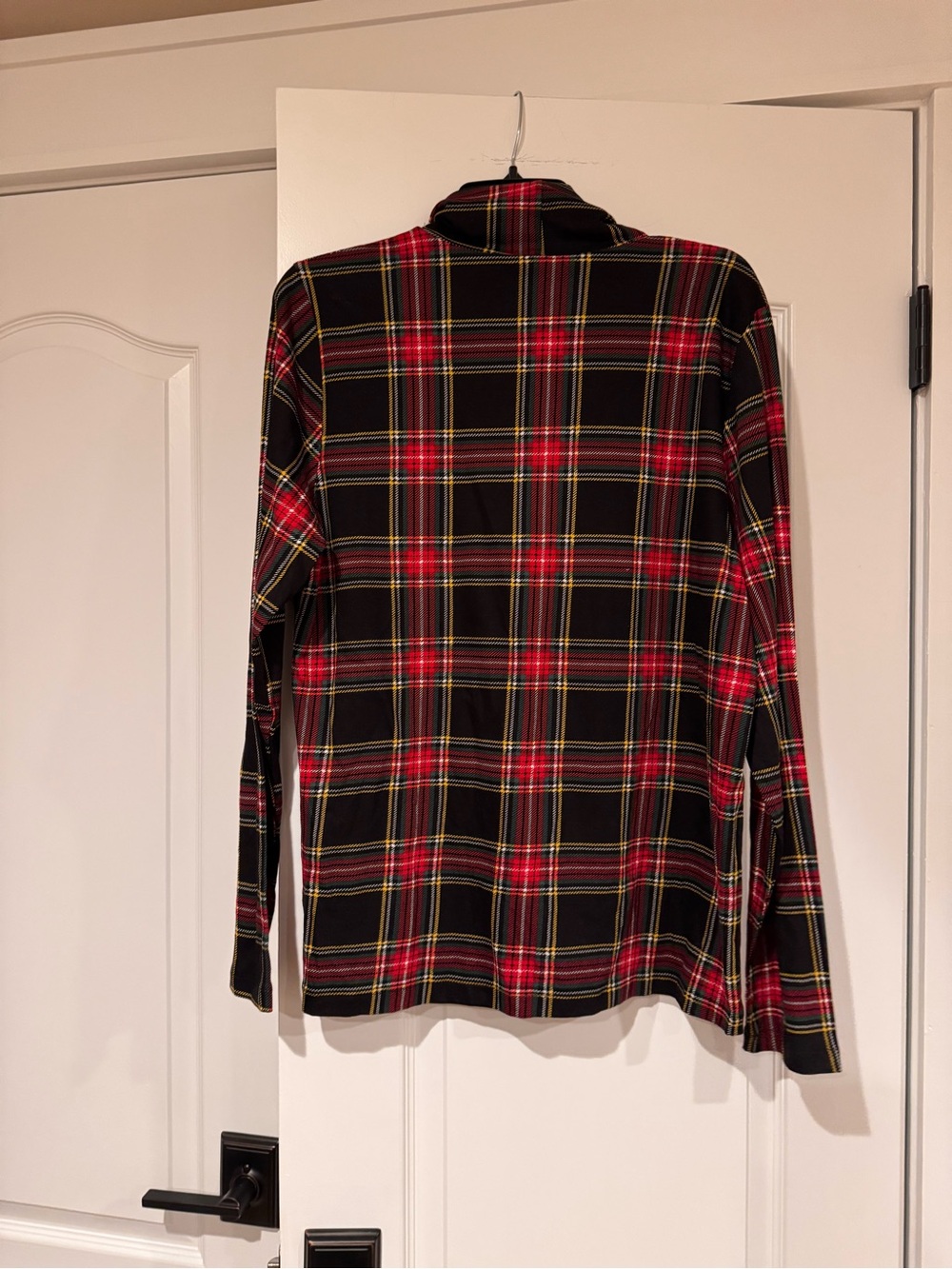 J. Crew Black & Red Plaid Long Sleeve Turtleneck Top NWT - Picture 5 of 5